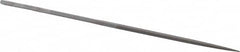 Grobet - 5-1/2" Needle Precision Swiss Pattern Square File - Round Handle - Benchmark Tooling
