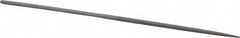 Grobet - 6-1/4" Needle Precision Swiss Pattern Square File - Round Handle - Benchmark Tooling