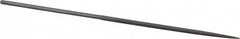 Grobet - 6-1/4" Needle Precision Swiss Pattern Square File - Round Handle - Benchmark Tooling