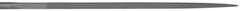 Grobet - 6-1/4" Needle Precision Swiss Pattern Square File - Round Handle - Benchmark Tooling