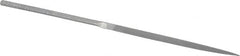 Grobet - 4" Needle Precision Swiss Pattern Three Square File - Round Handle - Benchmark Tooling