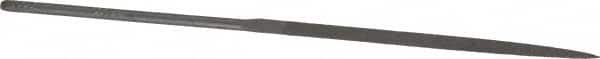 Grobet - 5-1/2" Needle Precision Swiss Pattern Three Square File - Round Handle - Benchmark Tooling