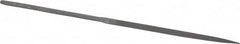 Grobet - 5-1/2" Needle Precision Swiss Pattern Three Square File - Round Handle - Benchmark Tooling