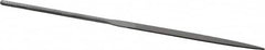 Grobet - 6-1/4" Needle Precision Swiss Pattern Warding File - Round Handle - Benchmark Tooling