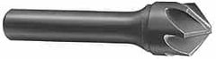 Hertel - 5/16" Head Diam, 1/4" Shank Diam, 6 Flute 120° Solid Carbide Countersink - Benchmark Tooling