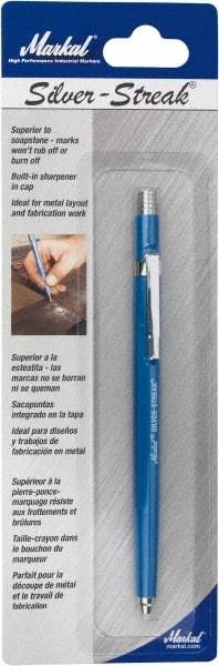 Markal - Metallic Silver Graphite Petroleum Base Marker - Fine Tip - Benchmark Tooling