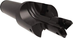 Allied Machine and Engineering - AND10050, MS 33649, SAE AS5202 Standard, 7/16-20" Thread, 4 Tube Dash Number, 60° Porting Angle, 0.454" Pilot Diam, 5/8" Shank Diam, Indexable Spade Blade Insert Porting Tool - 2 Porting Inserts, 3.512" Overall Length - Benchmark Tooling
