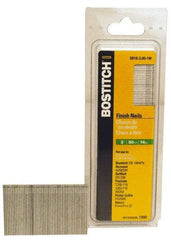 Stanley Bostitch - 16 Gauge 2" Long Finishing Nails for Power Nailers - Steel, Galvanized Finish, Straight Stick Collation, Chisel Point - Benchmark Tooling