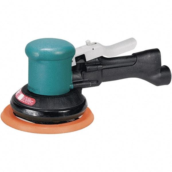 Dynabrade - 12,000 OPM, 23 CFM Air Consumption, Palm Air Orbital Sander - Round Pad, 1/4 NPT Inlet - Benchmark Tooling