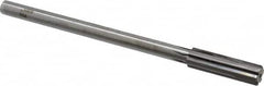 Made in USA - 0.58" Carbide-Tipped 6 Flute Chucking Reamer - Straight Flute, 7/16" Straight Shank, 2" Flute Length, 8" OAL - Benchmark Tooling