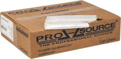 PRO-SOURCE - 0.2 mil Thick, Household/Office Trash Bags - 24" Wide x 23" High, Clear - Benchmark Tooling