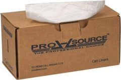 PRO-SOURCE - 90 Gal Capacity, 1.8 mil Thick, Heavy-Duty Trash Bags - Linear Low-Density Polyethylene (LLDPE), Flat Pack Dispenser, 38" Wide x 63" High, Clear - Benchmark Tooling