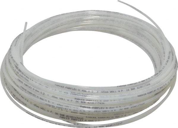 Parker - 4mm OD, 100' Long, Nylon Tube - Natural, 300 Max psi, -65 to 200°F - Benchmark Tooling