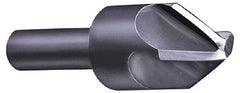 Hertel - 1-1/4" Head Diam, 1/2" Shank Diam, 4 Flute 100° High Speed Steel Countersink - Benchmark Tooling