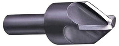 Hertel - 3" Head Diam, 3/4" Shank Diam, 4 Flute 120° High Speed Steel Countersink - 5" OAL, Straight Shank - Benchmark Tooling