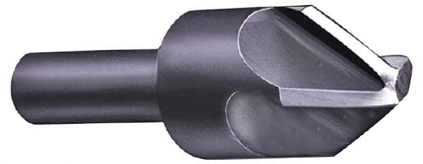 Hertel - 1/8" Head Diam, 1/8" Shank Diam, 4 Flute 60° High Speed Steel Countersink - Benchmark Tooling
