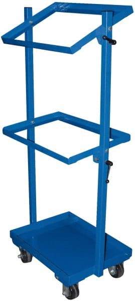 Vestil - 300 Lb Capacity, 17-13/16" Wide x 18-1/4" Long x 65" High Multi-Level Cart - 3 Shelf, Steel, Swivel Casters - Benchmark Tooling
