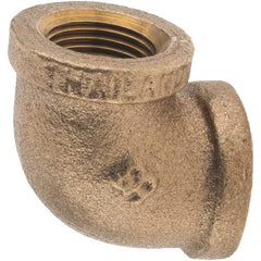 Merit Brass - Class 125, 3/8" Internal Pipe, Brass 90° Street Elbow - FBSPT x FBSPT - Benchmark Tooling