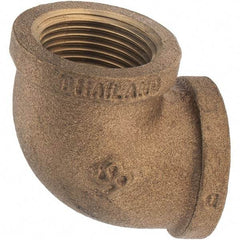 Merit Brass - Class 125, 3/4" Internal Pipe, Brass 90° Street Elbow - FBSPT x FBSPT - Benchmark Tooling