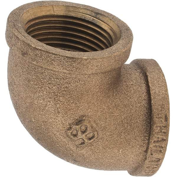 Merit Brass - Class 125, 1" Internal Pipe, Brass 90° Street Elbow - FBSPT x FBSPT - Benchmark Tooling