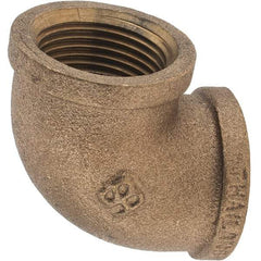 Merit Brass - Class 125, 1" Internal Pipe, Brass 90° Street Elbow - FBSPT x FBSPT - Benchmark Tooling