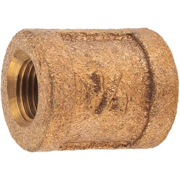 Merit Brass - Class 125, 1/8" Internal Pipe, Brass Coupling - FBSPT x FBSPT - Benchmark Tooling