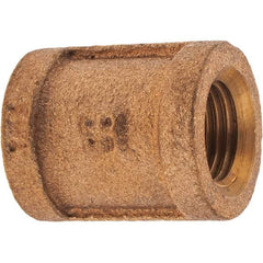 Merit Brass - Class 125, 1/4" Internal Pipe, Brass Coupling - FBSPT x FBSPT - Benchmark Tooling
