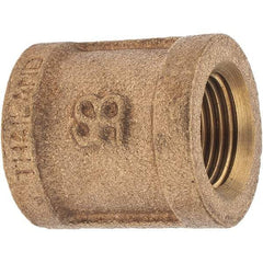 Merit Brass - Class 125, 3/8" Internal Pipe, Brass Coupling - FBSPT x FBSPT - Benchmark Tooling