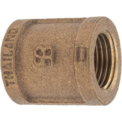 Merit Brass - Class 125, 1/2" Internal Pipe, Brass Coupling - FBSPT x FBSPT - Benchmark Tooling