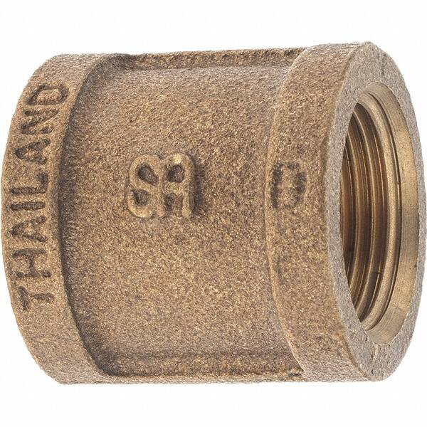 Merit Brass - Class 125, 3/4" Internal Pipe, Brass Coupling - FBSPT x FBSPT - Benchmark Tooling