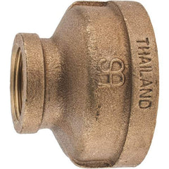 Merit Brass - Class 125, 2 x 1" Internal Pipe, Brass Reducing Coupling - FBSPT x FBSPT - Benchmark Tooling