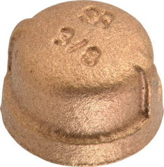 Merit Brass - Class 125, 3/8" Internal Pipe, Brass End Cap - FBSPT - Benchmark Tooling