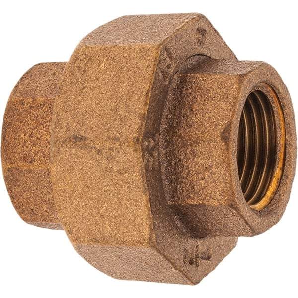 Merit Brass - Class 125, 1/2" Internal Pipe, Brass Union - FBSPT x FBSPT - Benchmark Tooling