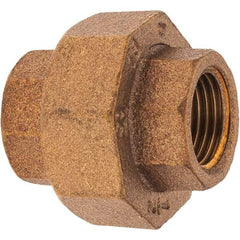 Merit Brass - Class 125, 1/2" Internal Pipe, Brass Union - FBSPT x FBSPT - Benchmark Tooling