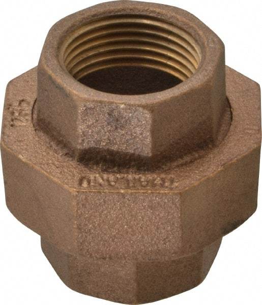 Merit Brass - Class 125, 1" Internal Pipe, Brass Union - FBSPT x FBSPT - Benchmark Tooling