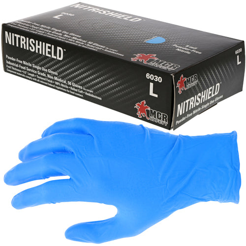 Nitrishield 6030 Powder Free Nitrile Gloves - Size XL - Benchmark Tooling