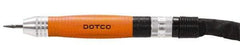 Dotco - 3mm Collet, Straight Handle, Air Die Grinder - 60,000 RPM, Rear Exhaust, 0.1 hp, 90 psi, 1/8" Inlet - Benchmark Tooling