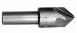 Hertel - 7/8" Head Diam, 1/2" Shank Diam, 4 Flute 60° High Speed Steel Countersink - Benchmark Tooling