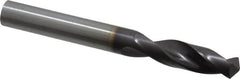 Guhring - 23/64" 130° Parabolic Flute Powdered Metal Screw Machine Drill Bit - FIREX Finish, Right Hand Cut, 1.575" Flute Length, 3.307" OAL, Cone Relief Point, Straight Shank - Benchmark Tooling