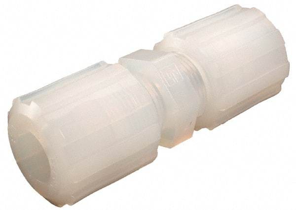 Parker - 1/8" Tube OD, PFA PTFE Plastic Compression Tube Union - 325°F Max, Plastic Grip - Benchmark Tooling