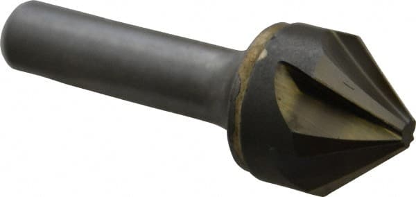Made in USA - 1" Head Diam, 1/2" Shank Diam, 6 Flute 82° Solid Carbide Countersink - Benchmark Tooling