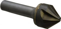 Made in USA - 1" Head Diam, 1/2" Shank Diam, 6 Flute 82° Solid Carbide Countersink - Benchmark Tooling