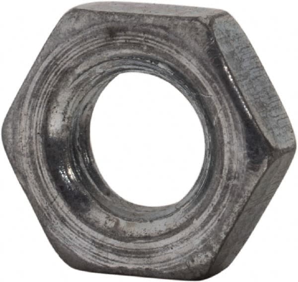 Value Collection - M5x0.80 Steel Right Hand Hex Jam Nut - 8mm Across Flats, 2.7mm High, Zinc-Plated Finish - Benchmark Tooling