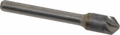 Made in USA - 3/8" Head Diam, 1/4" Shank Diam, 6 Flute 100° Solid Carbide Countersink - Benchmark Tooling