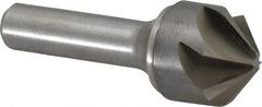 Made in USA - 1" Head Diam, 1/2" Shank Diam, 6 Flute 100° Solid Carbide Countersink - Benchmark Tooling