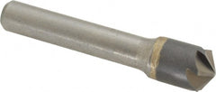 Made in USA - 1/2" Head Diam, 3/8" Shank Diam, 6 Flute 120° Solid Carbide Countersink - Benchmark Tooling