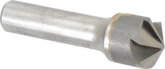 Made in USA - 3/4" Head Diam, 1/2" Shank Diam, 6 Flute 120° Solid Carbide Countersink - Benchmark Tooling