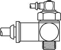 Parker - 1/2 Inlet Brass Hydraulic Control Valve - 1/2 Thread - Benchmark Tooling