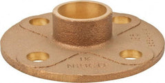 NIBCO - 1-1/4" Pipe, 4-5/8" OD, Cast Copper Companion Pipe Flange - 125 psi, C End Connection, 3-1/2" Across Bolt Hole Centers - Benchmark Tooling
