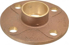 NIBCO - 2" Pipe, 6" OD, Cast Copper Companion Pipe Flange - 125 psi, C End Connection, 4-3/4" Across Bolt Hole Centers - Benchmark Tooling